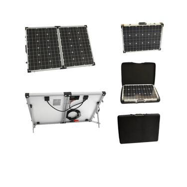 100W 12V Folding Solar Charging Kit with MPPT Controller
